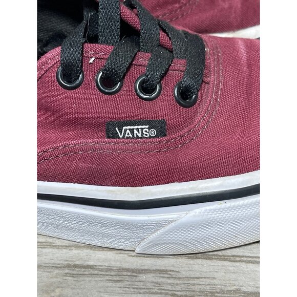 Vans Authentic Low Top Lace Up Red Skater Shoes Women's Size 5.5 - Picture 8 of 11